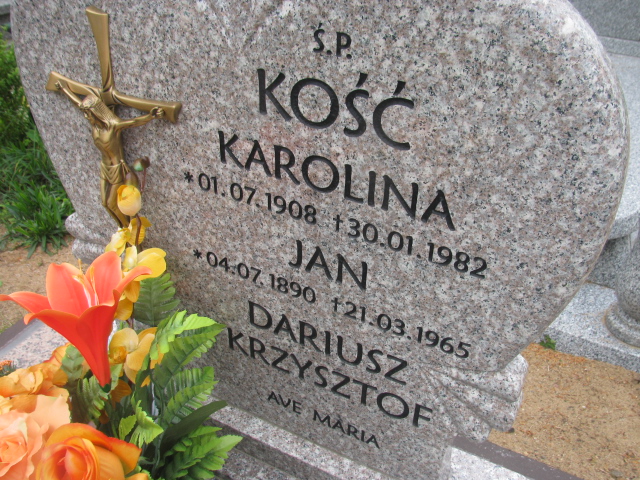 Dariusz Kość 1968 Rzepin - Grobonet - Wyszukiwarka osób pochowanych