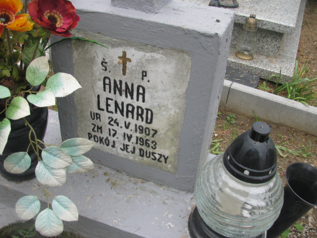 Anna Lenard 1907 Rzepin - Grobonet - Wyszukiwarka osób pochowanych