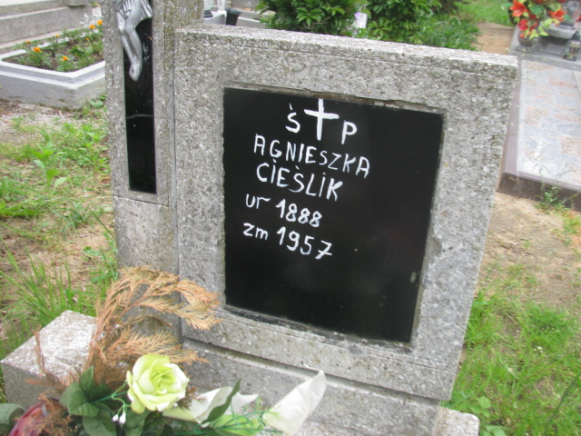 Agnieszka Cieślik 1887 Rzepin - Grobonet - Wyszukiwarka osób pochowanych