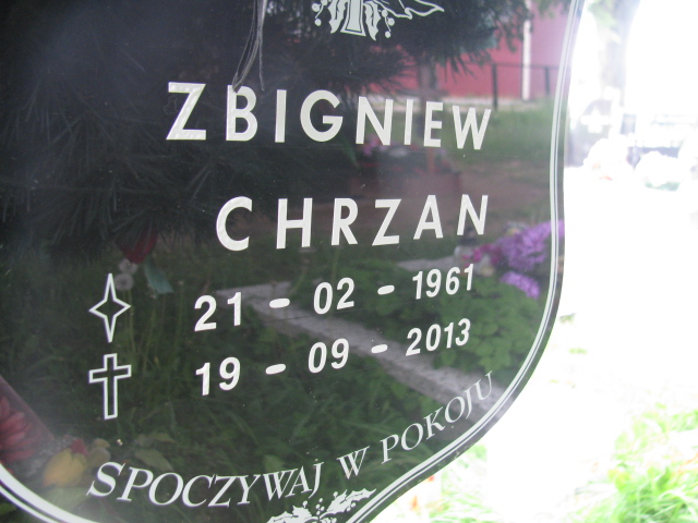 Zbigniew Chrzan 1961 Rzepin - Grobonet - Wyszukiwarka osób pochowanych