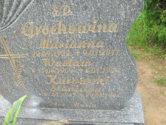 Marianna Grochowina 1922 Rzepin - Grobonet - Wyszukiwarka osób pochowanych