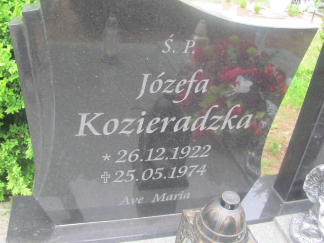 Józefa Kozieradzka 1922 Rzepin - Grobonet - Wyszukiwarka osób pochowanych
