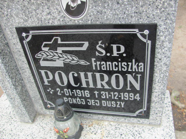 Franciszka Pochroń 1916 Rzepin - Grobonet - Wyszukiwarka osób pochowanych