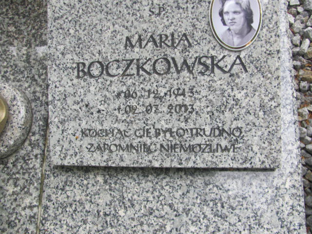 Maria Boczkowska 1943 Rzepin - Grobonet - Wyszukiwarka osób pochowanych