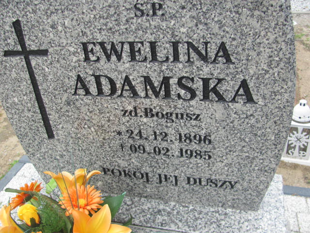 Ewelina Adamska 1896 Rzepin - Grobonet - Wyszukiwarka osób pochowanych