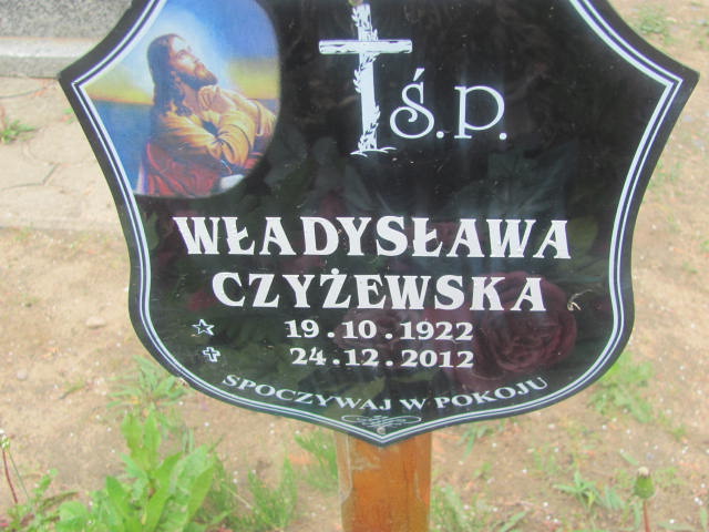 Władysława Czyżewska 1922 Rzepin - Grobonet - Wyszukiwarka osób pochowanych