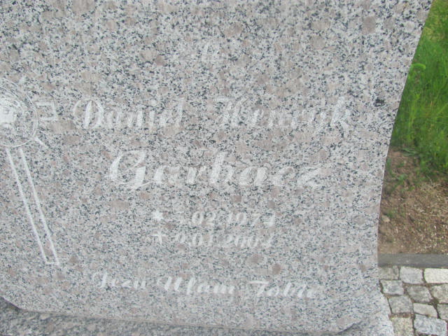 Daniel Henryk Garbacz 1974 Rzepin - Grobonet - Wyszukiwarka osób pochowanych