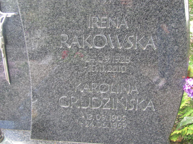 Karolina Grudzińska 1905 Rzepin - Grobonet - Wyszukiwarka osób pochowanych