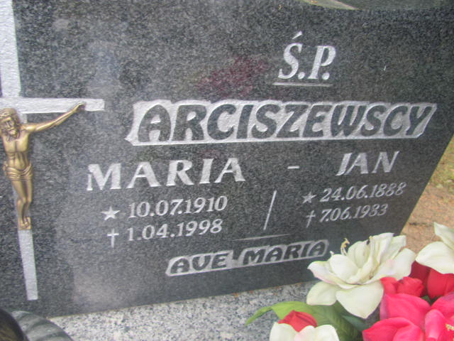 Maria Arciszewska 1910 Rzepin - Grobonet - Wyszukiwarka osób pochowanych