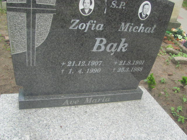 Zofia Bąk 1907 Rzepin - Grobonet - Wyszukiwarka osób pochowanych