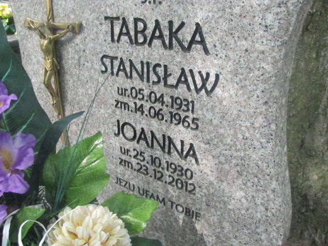 Joanna Tabaka 1930 Rzepin - Grobonet - Wyszukiwarka osób pochowanych