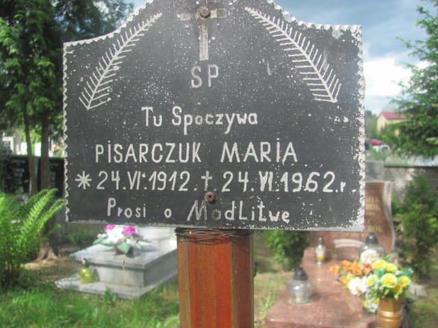 Grób Maria Pisarczuk