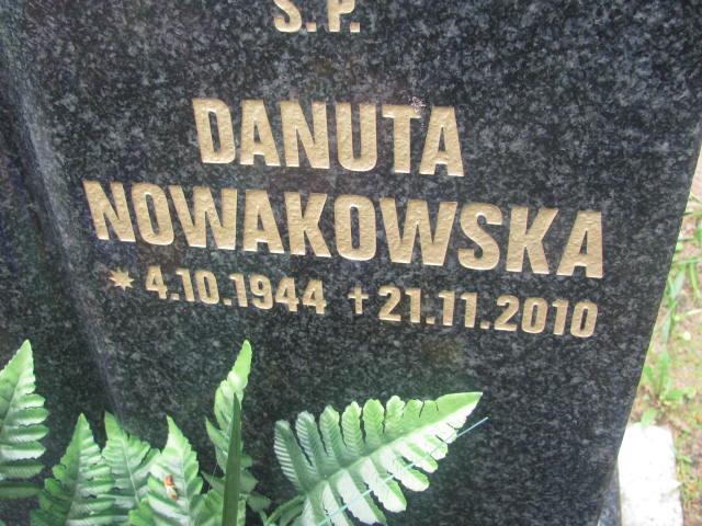 Danuta Nowakowska 1944 Rzepin - Grobonet - Wyszukiwarka osób pochowanych