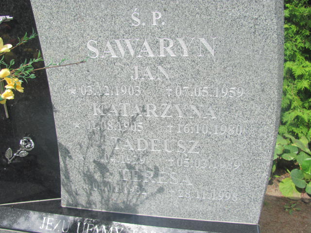 Teresa Sawaryn 1932 Rzepin - Grobonet - Wyszukiwarka osób pochowanych