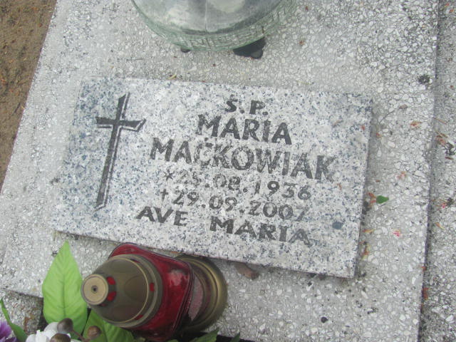 Maria Maćkowiak 1936 Rzepin - Grobonet - Wyszukiwarka osób pochowanych