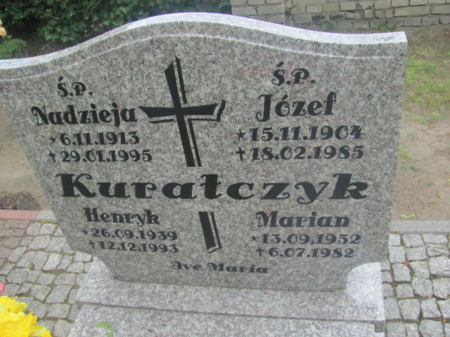 Henryk Kuratczyk 1939 Rzepin - Grobonet - Wyszukiwarka osób pochowanych