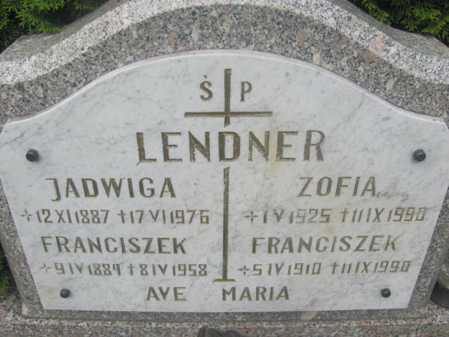 Franciszek Lendner 1910 Rzepin - Grobonet - Wyszukiwarka osób pochowanych