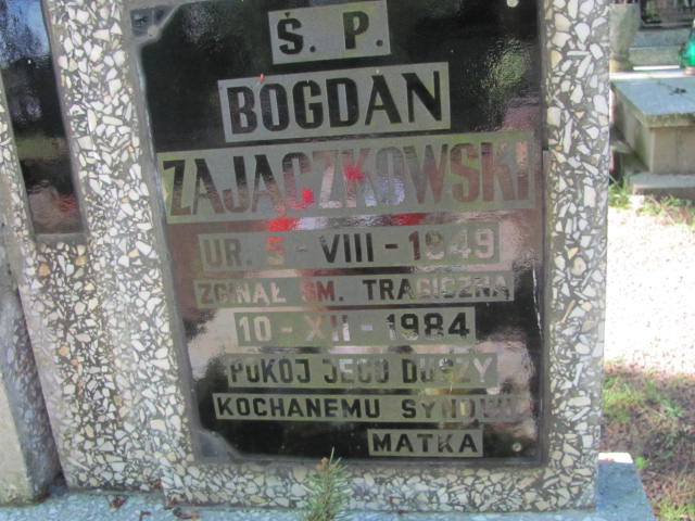 Bogdan Zajączkowski 1949 Rzepin - Grobonet - Wyszukiwarka osób pochowanych