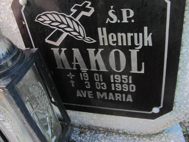 Henryk Kąkol 1951 Rzepin - Grobonet - Wyszukiwarka osób pochowanych