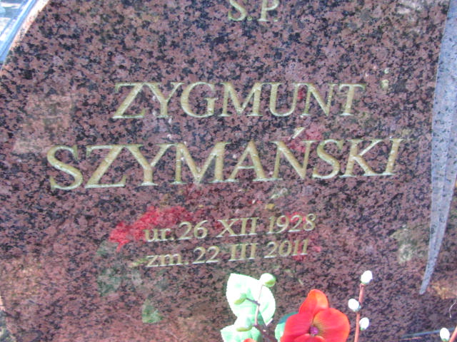 Zygmunt Szymański 1928 Rzepin - Grobonet - Wyszukiwarka osób pochowanych