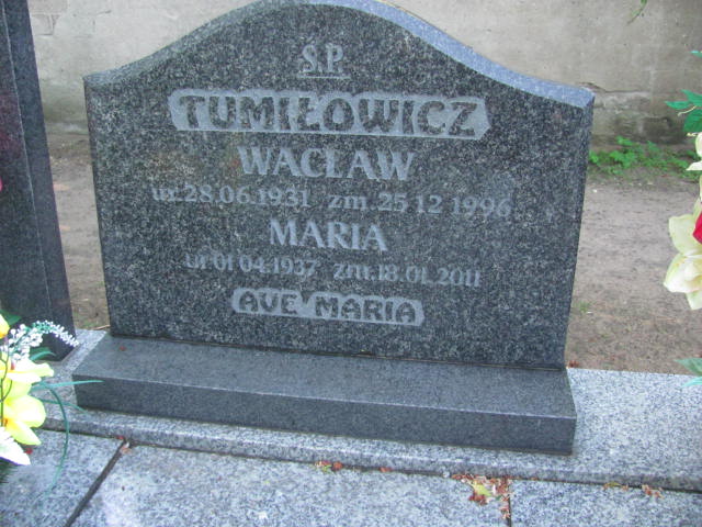 Maria Tumiłowicz 1937 Rzepin - Grobonet - Wyszukiwarka osób pochowanych