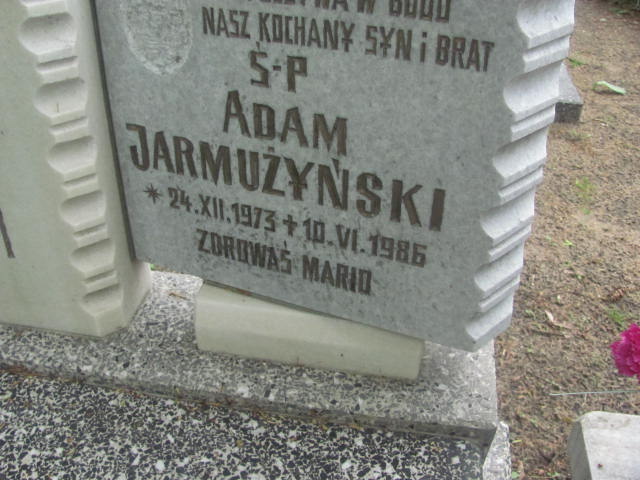 Adam Jarmużyński 1973 Rzepin - Grobonet - Wyszukiwarka osób pochowanych
