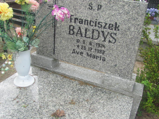 Franciszek Baldys 1924 Rzepin - Grobonet - Wyszukiwarka osób pochowanych