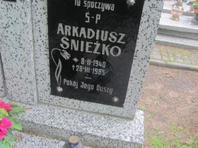 Arkadiusz Śnieżko 1940 Rzepin - Grobonet - Wyszukiwarka osób pochowanych