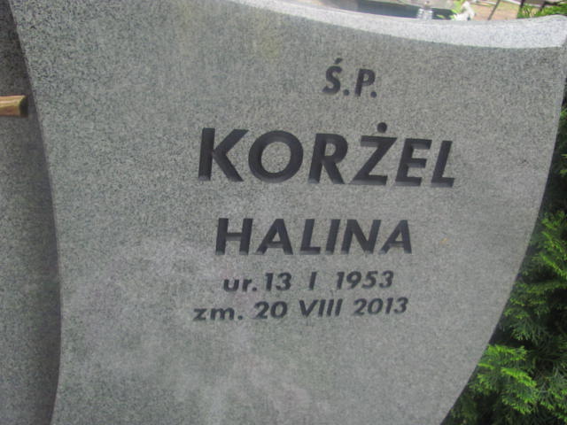 Halina Korżel  1953 Rzepin - Grobonet - Wyszukiwarka osób pochowanych