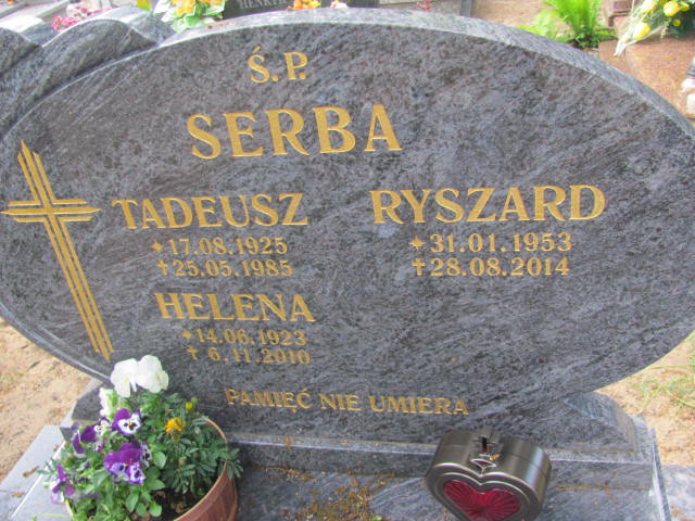 Tadeusz Serba 1925 Rzepin - Grobonet - Wyszukiwarka osób pochowanych