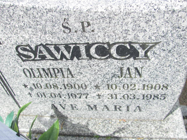 Olimpia Sawicka 1900 Rzepin - Grobonet - Wyszukiwarka osób pochowanych