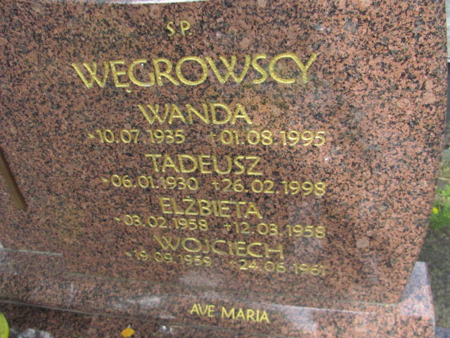 Grób Wojciech Węgrowski