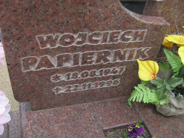 Wojciech Papiernik 1947 Rzepin - Grobonet - Wyszukiwarka osób pochowanych