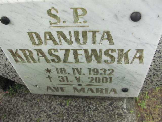 Danuta Kraszewska  1932 Rzepin - Grobonet - Wyszukiwarka osób pochowanych