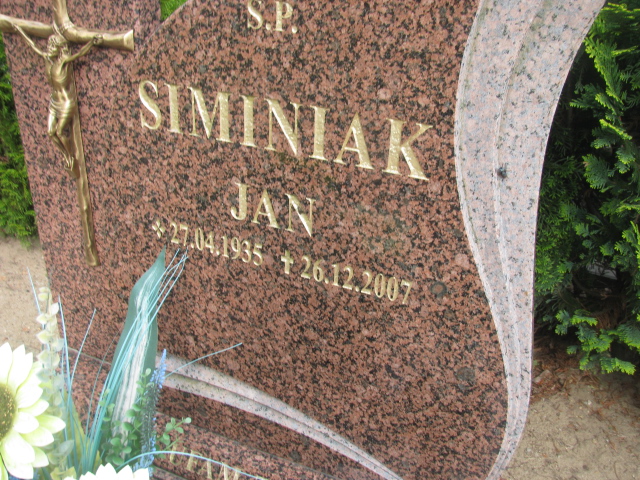 Jan Siminiak 1935 Rzepin - Grobonet - Wyszukiwarka osób pochowanych