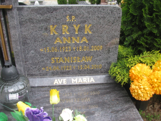 Anna Kryk 1923 Rzepin - Grobonet - Wyszukiwarka osób pochowanych