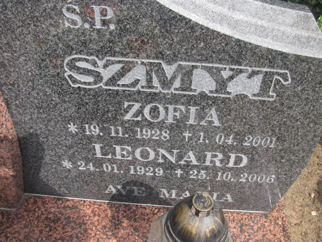 Zofia Szmyt 1928 Rzepin - Grobonet - Wyszukiwarka osób pochowanych