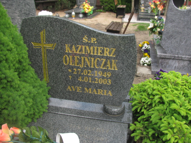 Kaizmierz Olejniczak 1949 Rzepin - Grobonet - Wyszukiwarka osób pochowanych